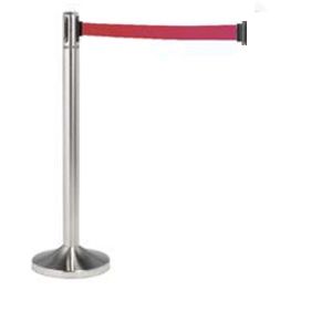 Absperrständer mit Ausziehgurt, Band rot, Lange 220cm 